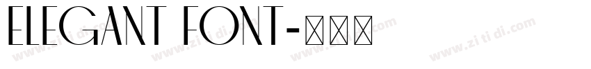 elegant font字体转换